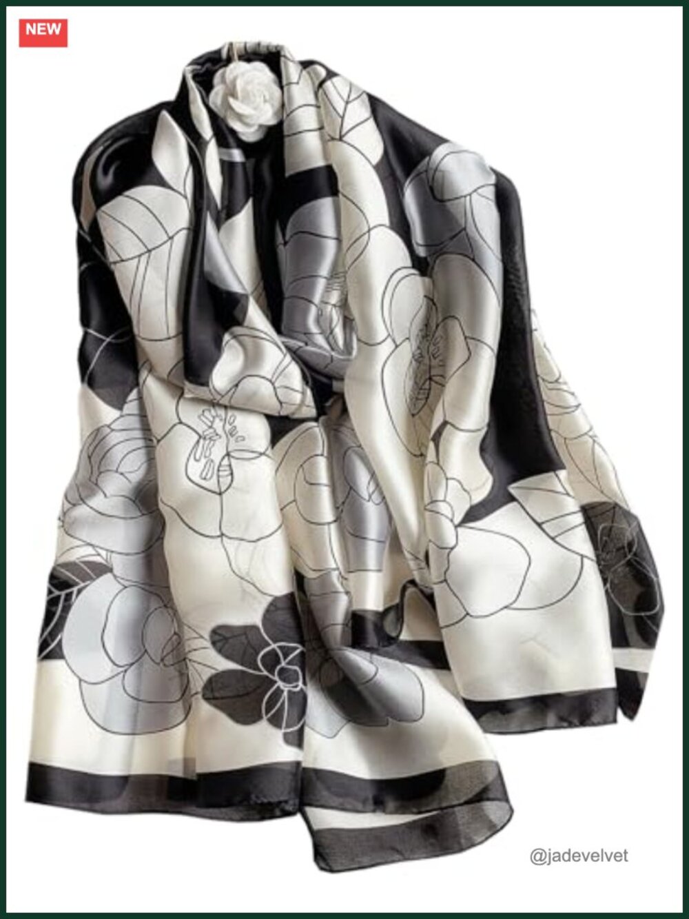 Silky Satin Shawl Wrap Scarf for Women Lightweight Dressy Fashion Evening Wear